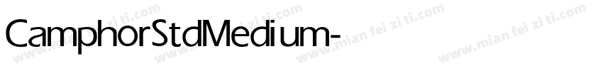 CamphorStd Medium字体转换
